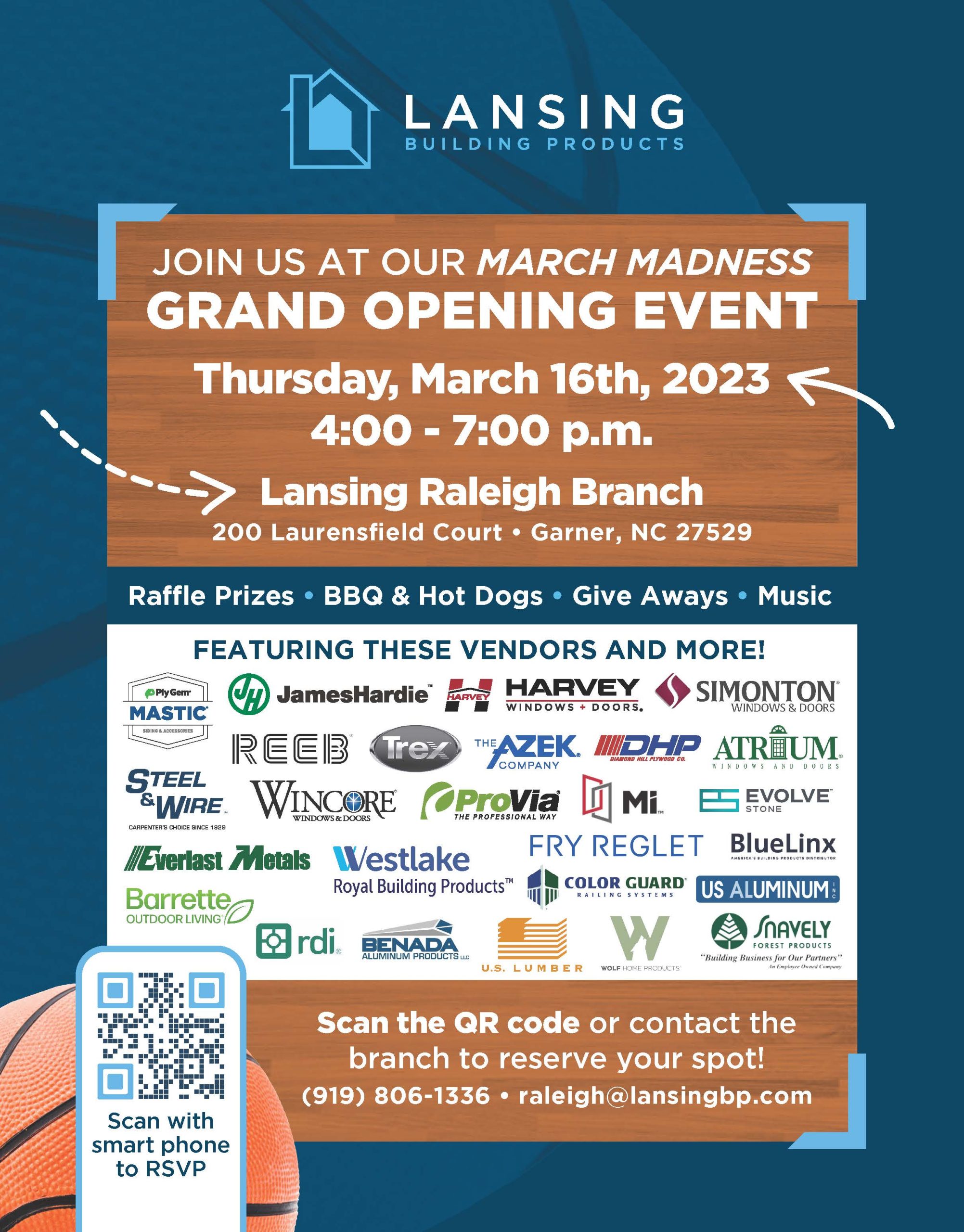 March Madness Grand Opening Event Lansing Building Products