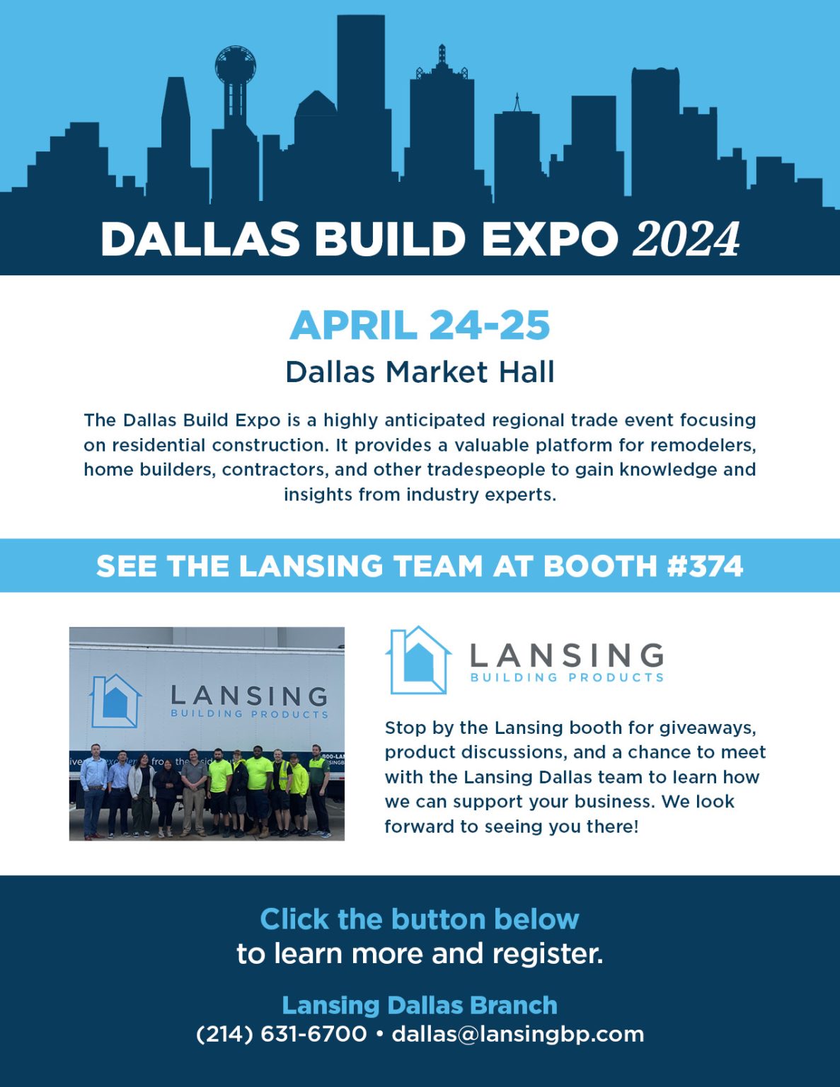 Dallas Build Expo 2024 Lansing Building Products